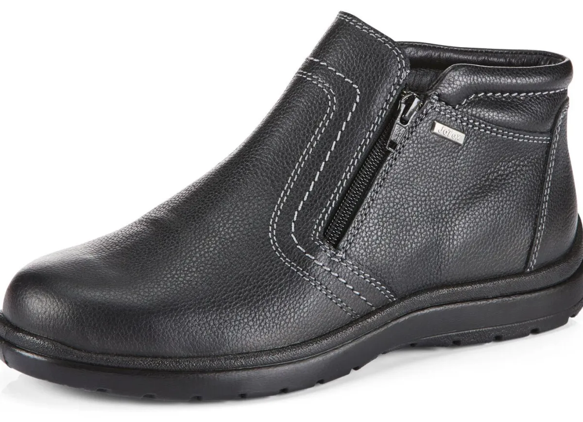 Clearance GINO GALANTE , atmungsaktive Herren-Boots, Winterschuhe, mit Reißverschluss SCHWARZ
