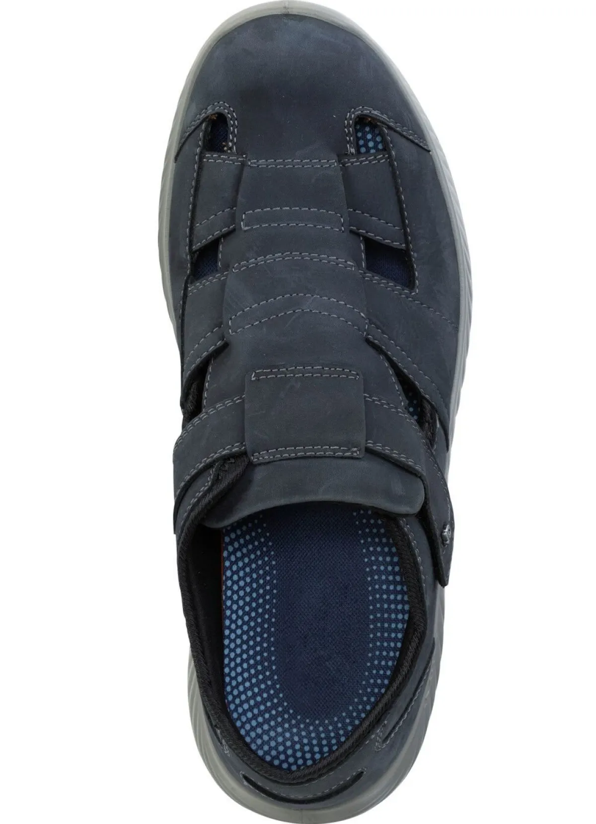 BADER GINO GALANTE, bequeme Herren-Slipper, Weite H, mit herausnehmbarem Fußbett MARINE