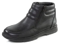 Sale GINO GALANTE , gefütterte Herren-Boots, Winterschuhe, mit Lammfell SCHWARZ
