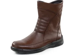 GINO GALANTE , gefütterte Herren-Stiefel, Winterschuhe, mit Lammfell MARONE