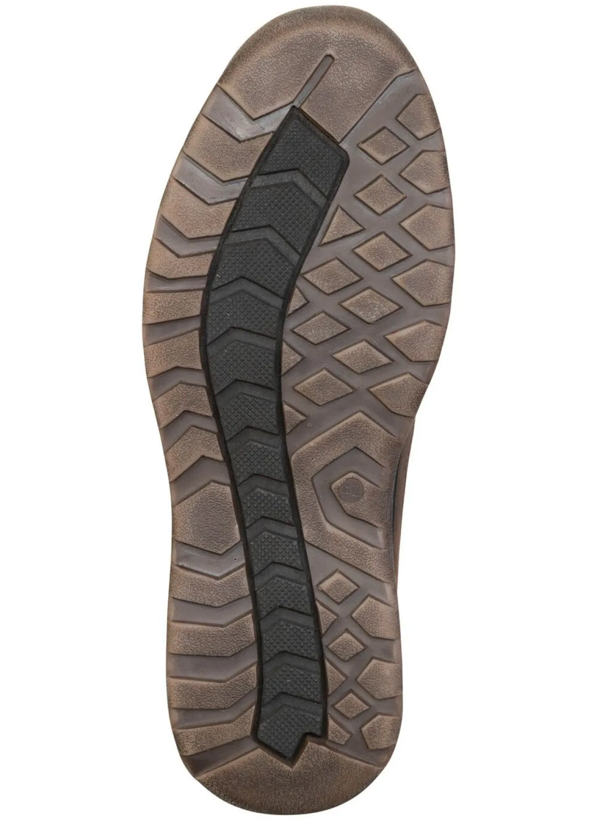 BADER GINO GALANTE, gefütterte Herren-Boots, Winterschuhe, mit Lammfell MARONE