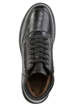 Outlet GINO GALANTE , gefütterte Herren-Boots, Winterschuhe, mit Reißverschluss SCHWARZ