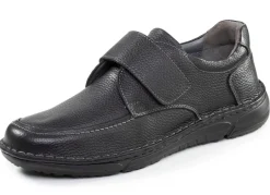 Clearance BADER GINO GALANTE, klassiche Herren-Slipper, mit Klettverschluss SCHWARZ