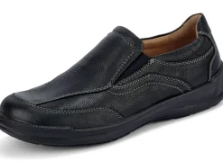 Sale GINO GALANTE , klassische Herren-Slipper, mit herausnehmbarem Fußbett SCHWARZ