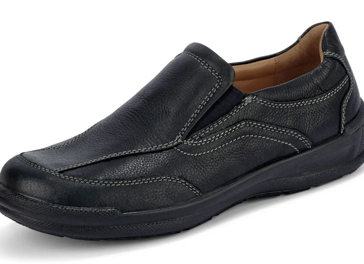 Sale GINO GALANTE , klassische Herren-Slipper, mit herausnehmbarem Fußbett SCHWARZ
