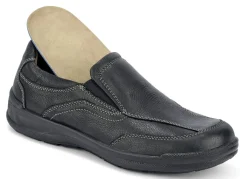 Sale GINO GALANTE , klassische Herren-Slipper, mit herausnehmbarem Fußbett SCHWARZ