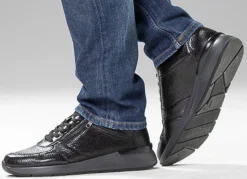 Outlet BADER GINO GALANTE, klassische Herren-Sneaker, mit Reißverschluss SCHWARZ