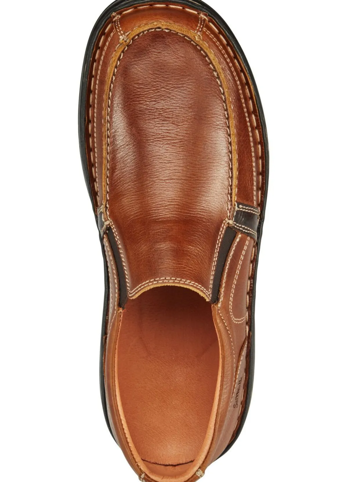 Hot GINO GALANTE , klassische Herren-Slipper, mit herausnehmbarem Fußbett COGNAC
