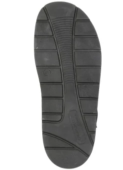 GINO GALANTE , leichte Herren-Sandalen, aus Leder SCHWARZ