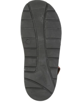 New GINO GALANTE , leichte Herren-Sandalen, aus Leder KASTANIE