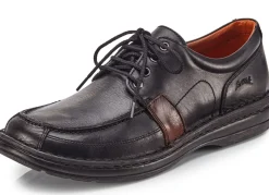 Online BADER GINO GALANTE, schicke Herren- Schnürschuhe, mit herausnehmbarem Fußbett SCHWARZ