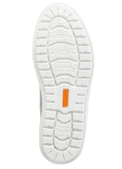 New GINO GALANTE Schnürschuh aus Nubukleder mit Kontrastbesätzen HELLGRAU-BLAU