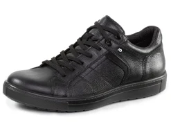 Outlet GINO GALANTE Schnürschuh aus Nubukleder mit Kontrastbesätzen SCHWARZ
