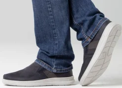 Discount GINO GALANTE Slipper aus luftig perforiertem Rind-Nubukleder DUNKELBLAU