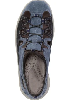 GINO GALANTE Slipper mit elastischer Zierschnürung BLAU