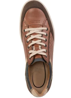 Clearance GINO GALANTE Sneaker mit Kontrast-Besätzen und Zierlochung BRAUN