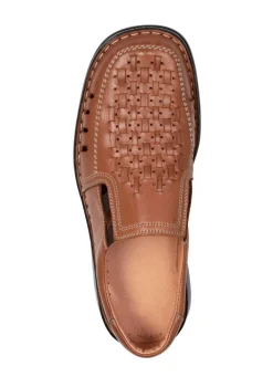 Online GINO GALANTE , sommerliche Herren-Slipper, mit Gummizug COGNAC
