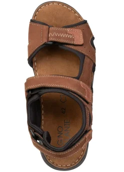 GINO GALANTE , sportliche Herren-Sandalen, mit Klettverschluss BRAUN
