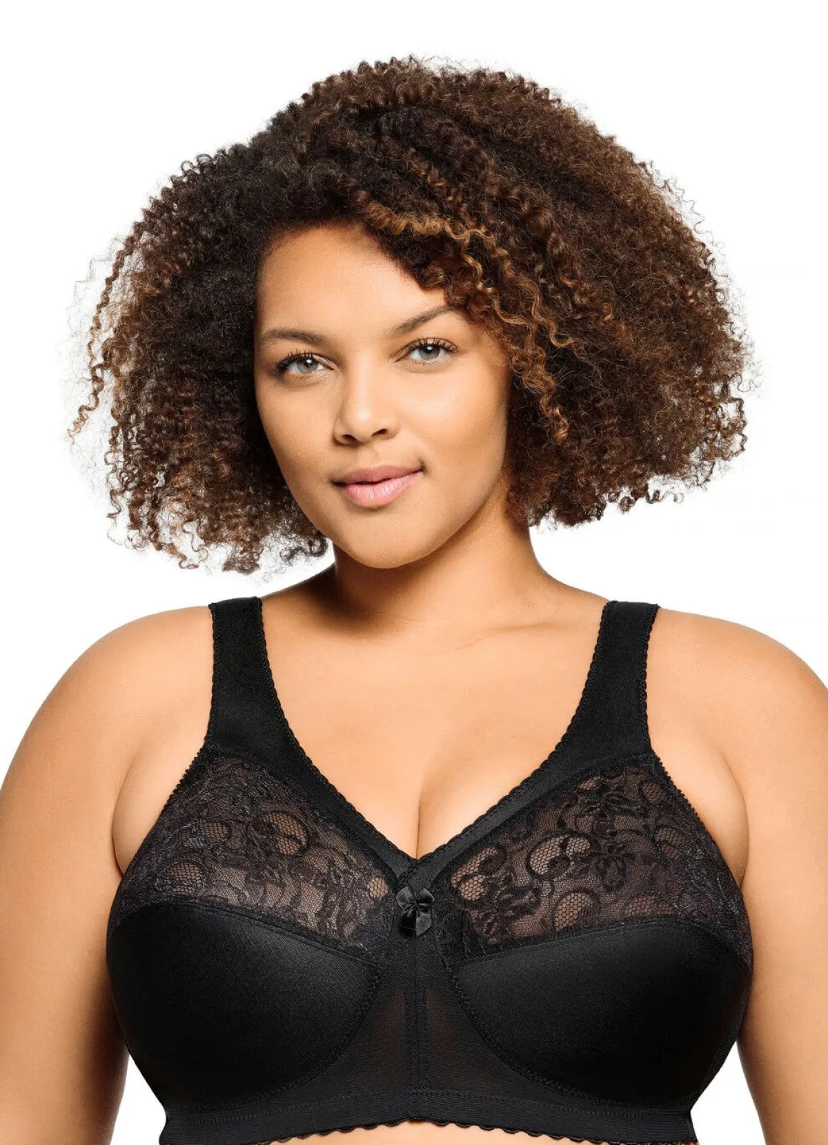 Discount BADER Glamorise Stütz-BH mit Spitze SCHWARZ