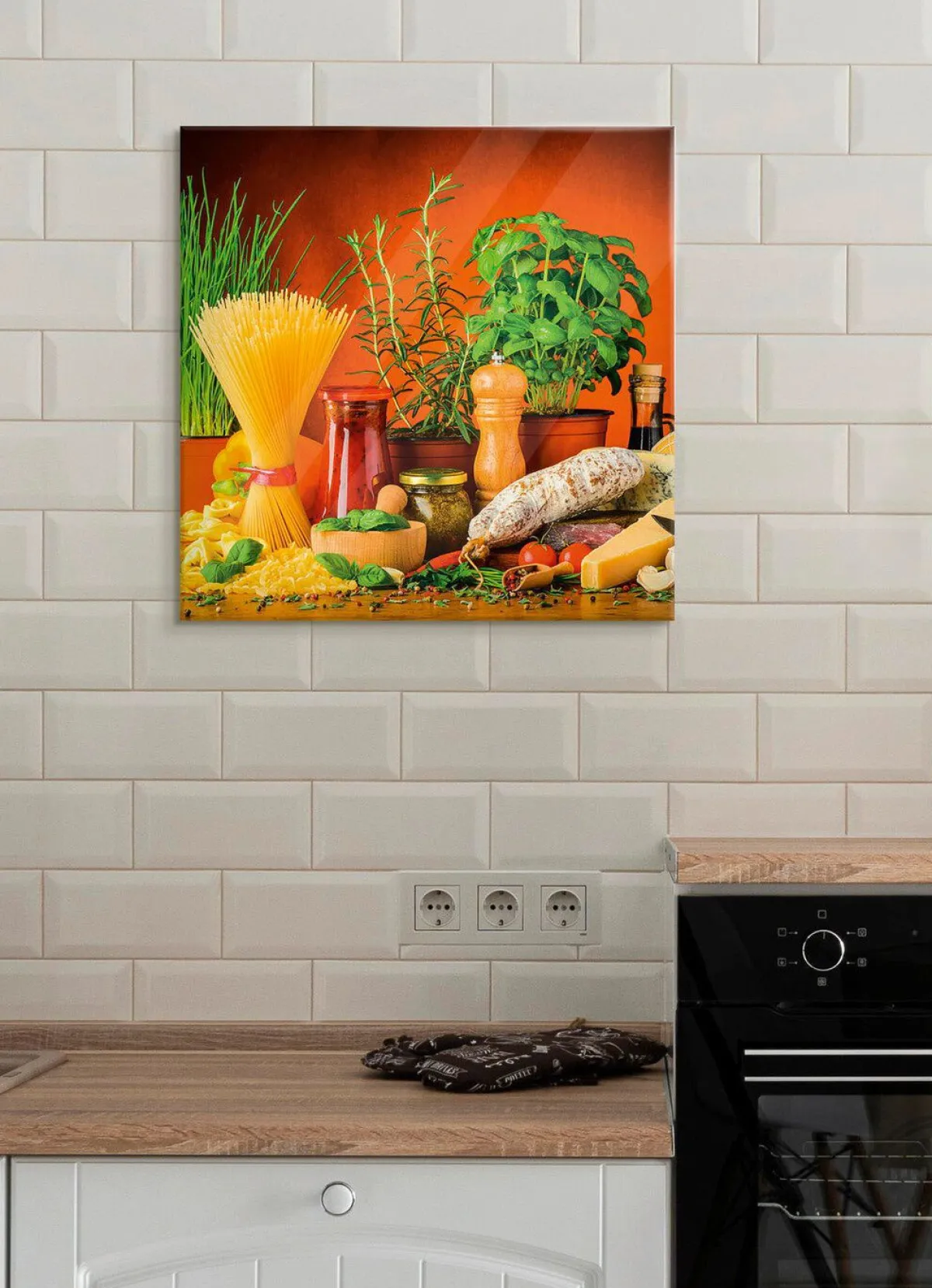 Discount BADER Glasbild hochauflösendem Digitaldruck BUNT