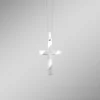 Outlet BADER Glänzend/mattiert: schicker Kreuz-Anhänger