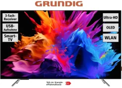Sale GRUNDIG GOB9480 4K-UHD-Smart-OLED-Fernseher SILBER