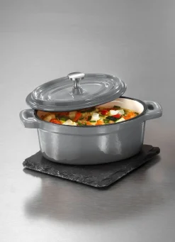 Sale BADER „GSW“ Mini Serviertöpfchen aus Gusseisen GRAU