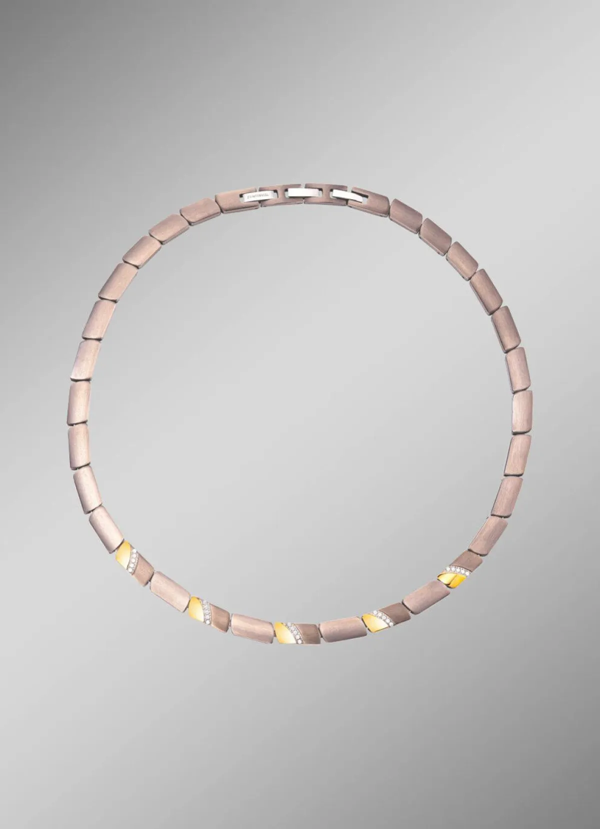 New BADER Halskette in Bicolor mit synth. Zirkonia