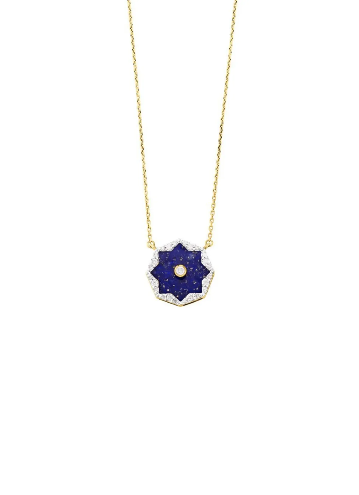 Clearance BADER Halskette mit echt Lapislazuli, Brillanten und Diamanten