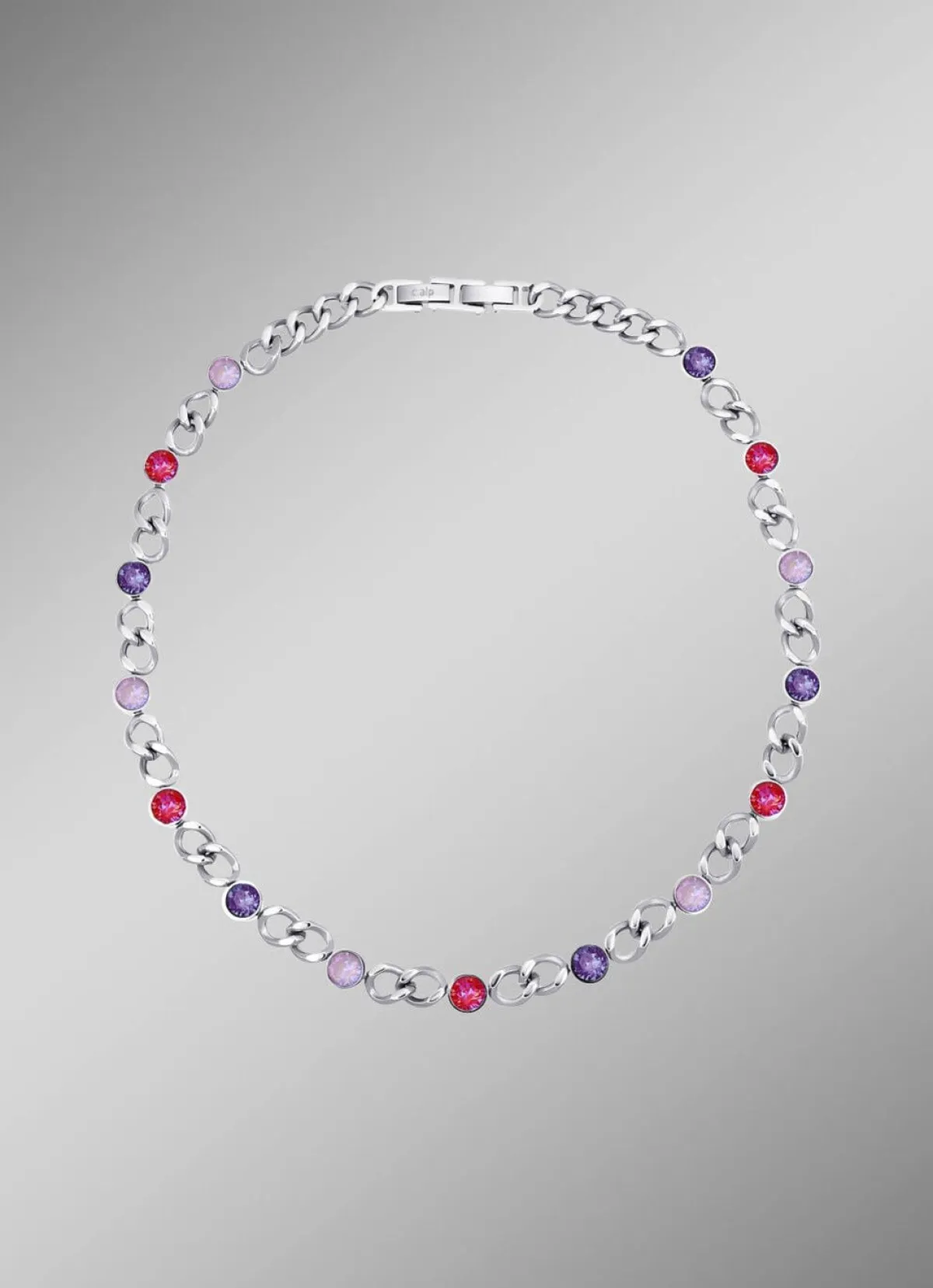 Outlet BADER Halskette mit Kristallen in Pink