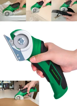 Hot BADER „Hammersmith SharpSpin“ Akku-Universalschneider GRÜN-SCHWARZ