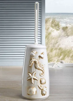 New BADER Handgearbeitete WC-Garnitur aus Keramik CREME-BRAUN