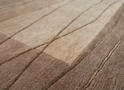 Discount BADER Handgeknüpfte Brücken und Teppiche in Naturfaser-Qualität HELLBRAUN