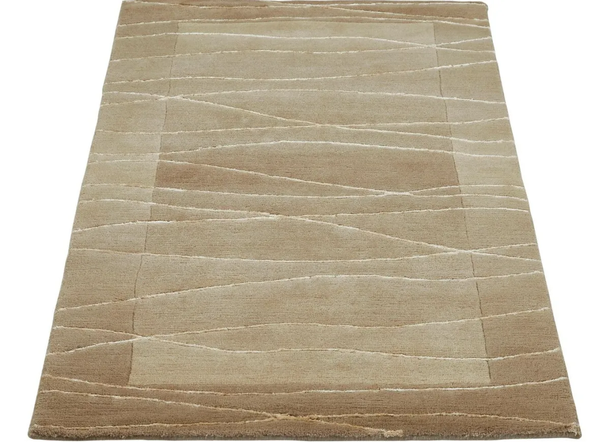 Best BADER Handgeknüpfte Brücken und Teppiche in Naturfaser-Qualität BEIGE