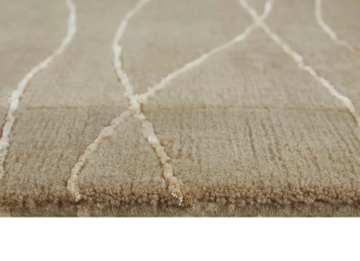 Best BADER Handgeknüpfte Brücken und Teppiche in Naturfaser-Qualität BEIGE