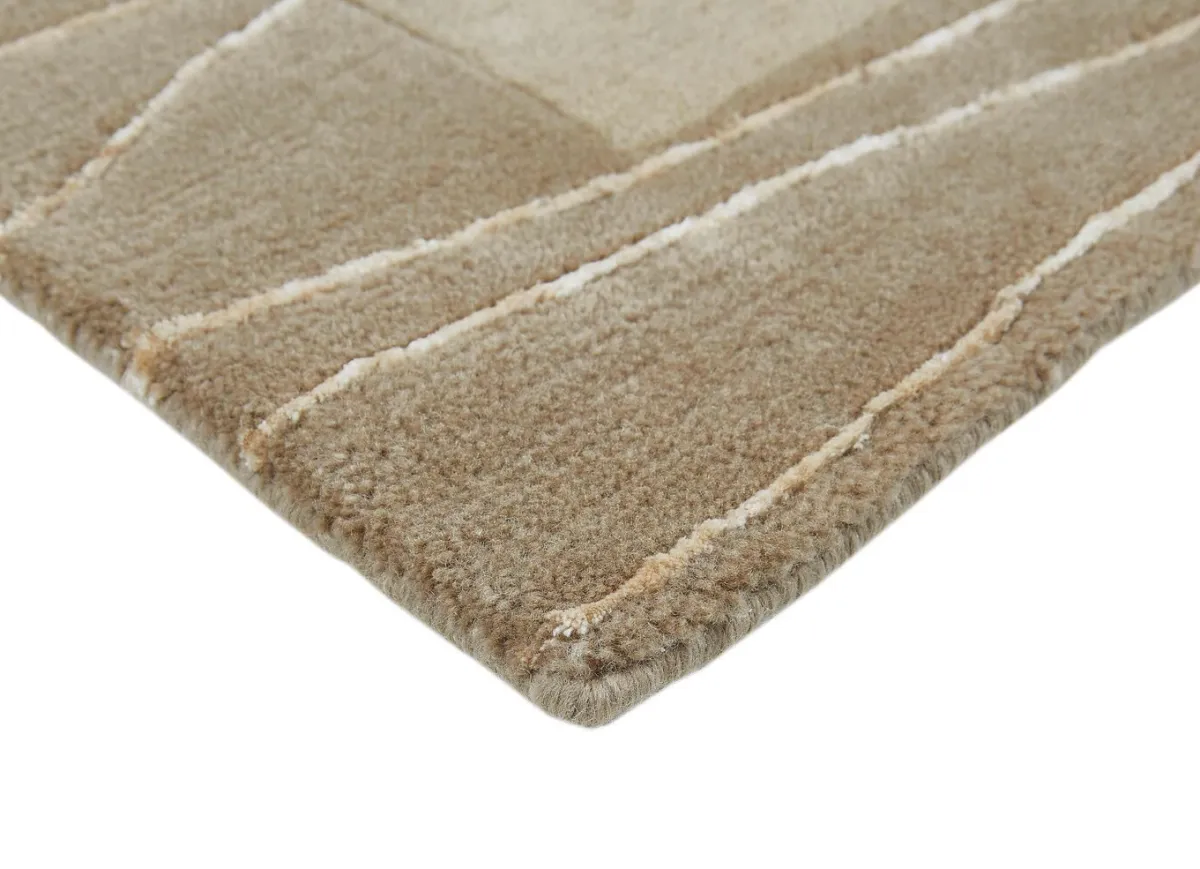 Best BADER Handgeknüpfte Brücken und Teppiche in Naturfaser-Qualität BEIGE