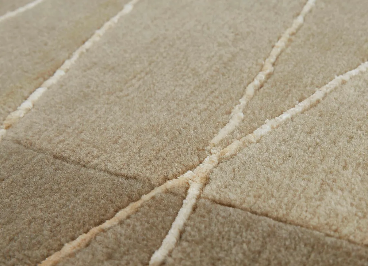 Best BADER Handgeknüpfte Brücken und Teppiche in Naturfaser-Qualität BEIGE