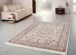 New BADER Handgeknüpfte Brücken und Teppiche aus 100% Schurwolle BEIGE