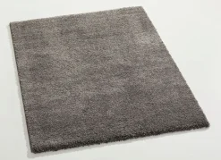 BADER Handgetuftete Brücken und Teppiche mit dichtem Flor ANTHRAZIT