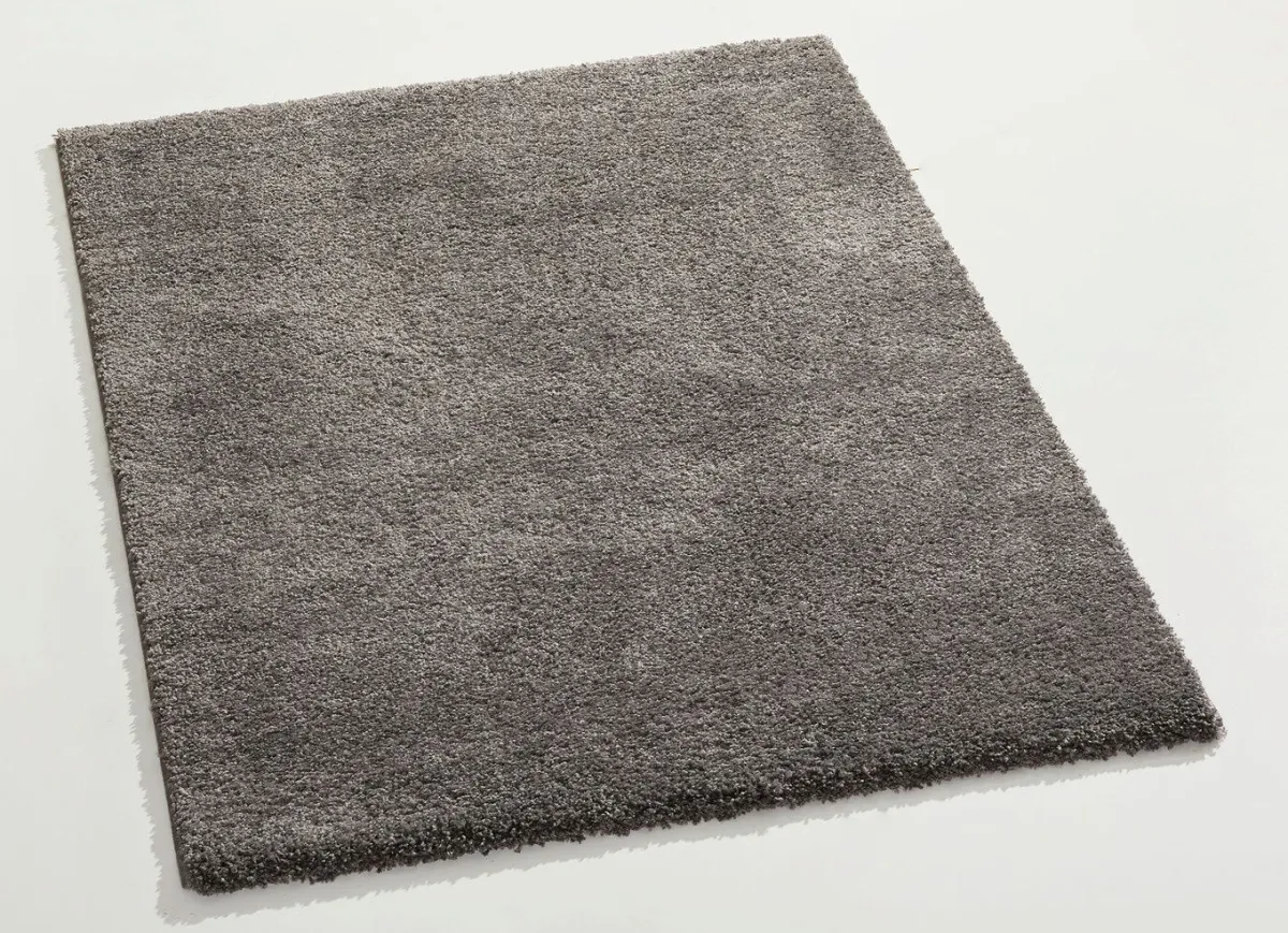 BADER Handgetuftete Brücken und Teppiche mit dichtem Flor ANTHRAZIT