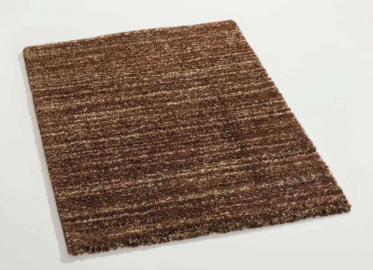 Outlet BADER Handgetuftete Brücken und Teppiche mit dichtem Flor BRAUN MELIERT
