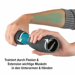 Best BADER Hand-und Unterarmtrainer Reflexit GRAU-TÜRKIS