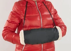 Clearance BADER Handwärmer mit Innenfell SCHWARZ