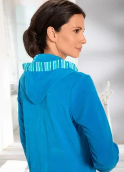 Clearance COMODO Hauskleid mit Kapuze TÜRKIS