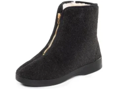 Discount BADER Haus-Stiefel mit praktischem Reißverschluss SCHWARZ