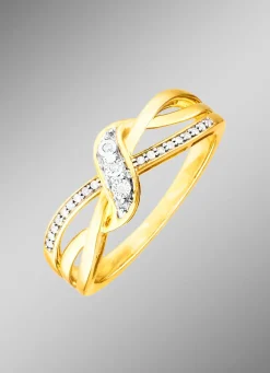 New BADER Hübscher Damenring mit 21 Diamanten