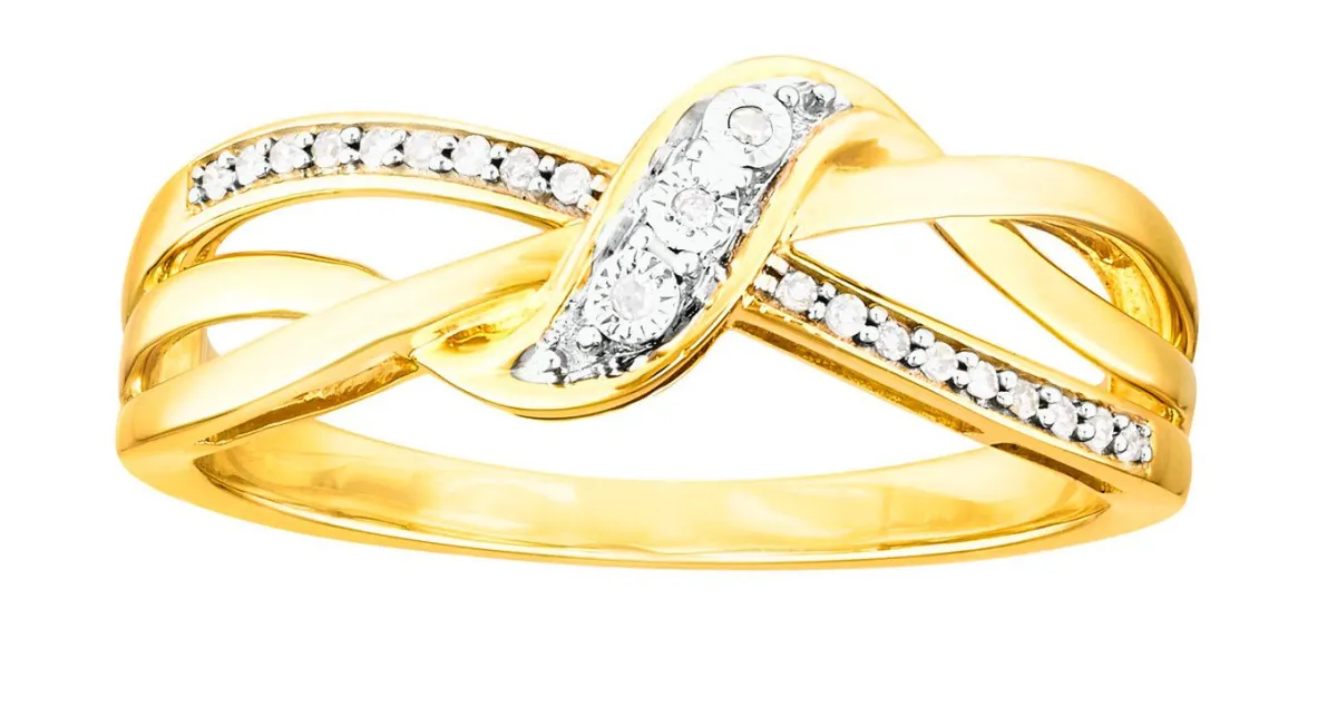 New BADER Hübscher Damenring mit 21 Diamanten