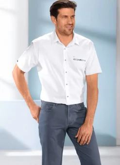Discount MILANO ITALY Hemd von "" in 2 Farben WEISS