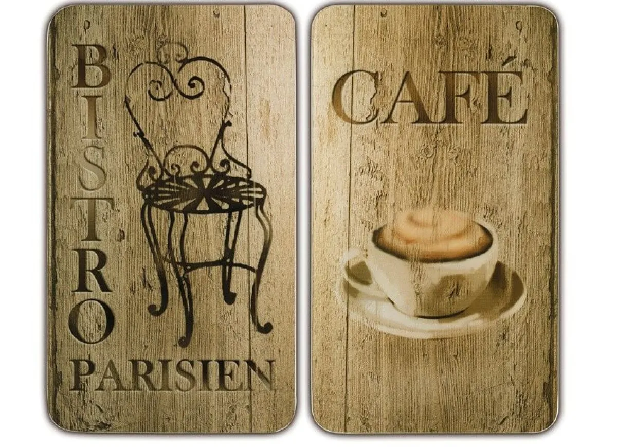 Hot WENKO Herdabdeckplatten , 2er Set BISTRO