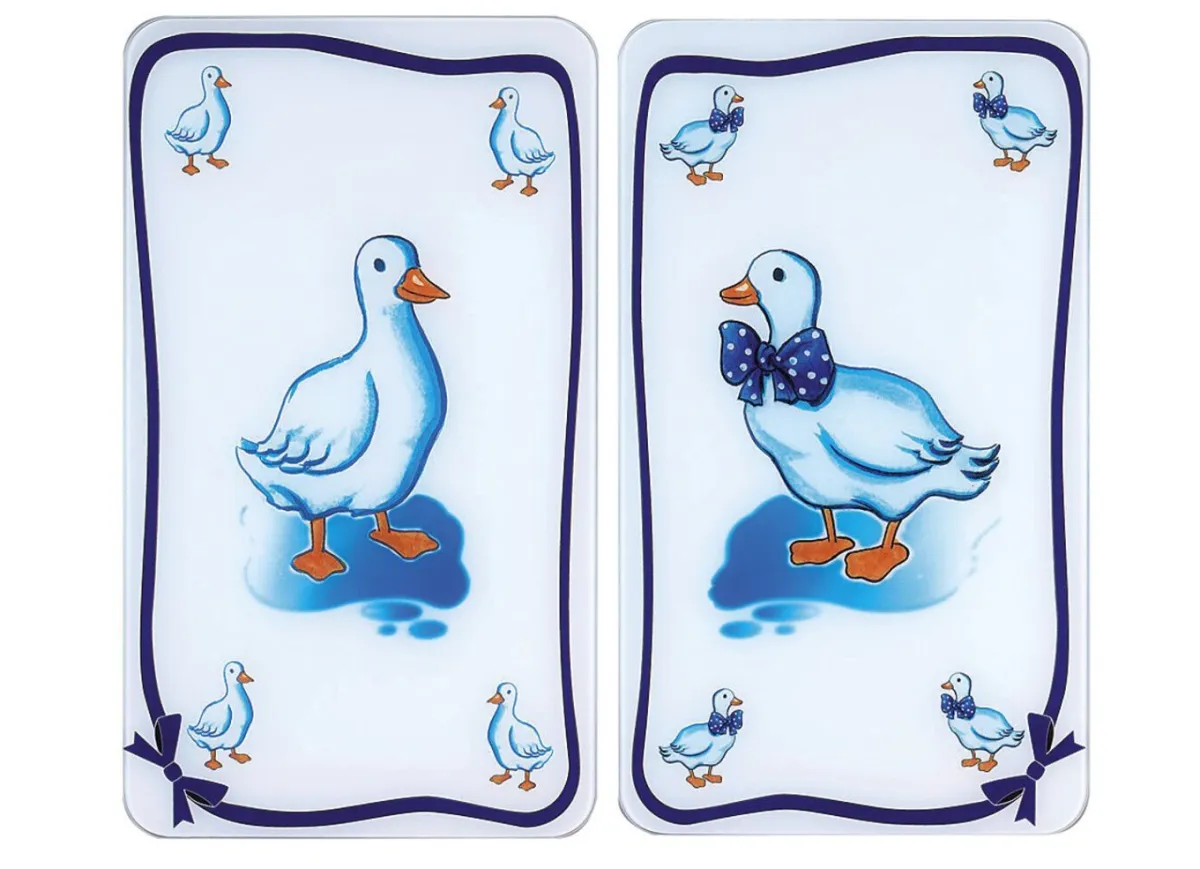 New WENKO Herdabdeckplatten Gänse, 2er-Set GÄNSE